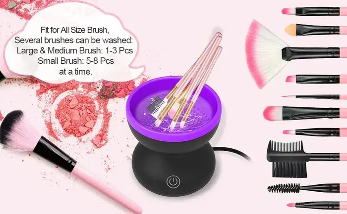Efficient Makeup Brush Cleaner