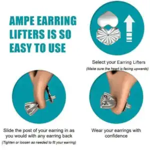 Worn earring with lifter